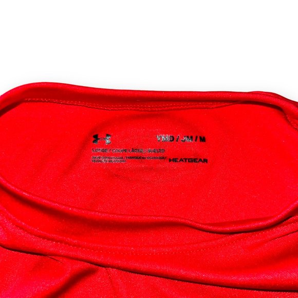 π2/$20π Under Armour Heatgear Kids' Short-sleeve Top, Red, Medium - Picture 5 of 6